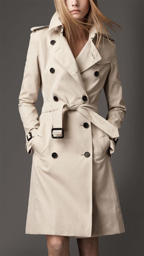 Burberry Trench Coats Women's Beige 